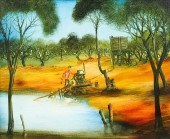 PAINTING, PRO HART Pro Hart (A