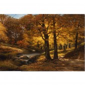 PAINTING, ROBERT WOOD, AUTUMN