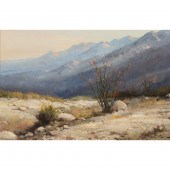 PAINTING, ROBERT WOOD, PALM SP