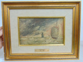 PAINTING, SHIPS AT SEA, EUGENE