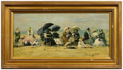 Painting signed "L. West",