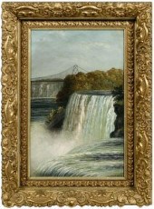 Painting signed W. Post, Niaga