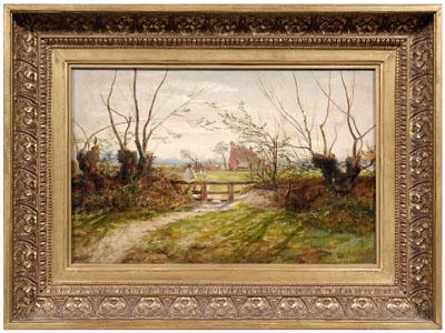 Painting signed W.S. Burnham,