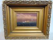 PAINTING, STEAM BOAT AT SEA WI