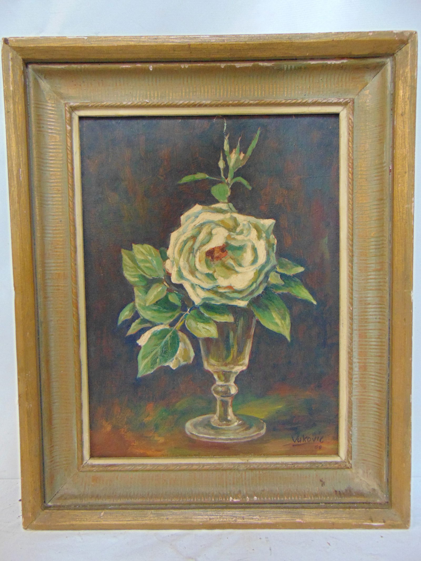PAINTING, STILL-LIFE WITH WHITE