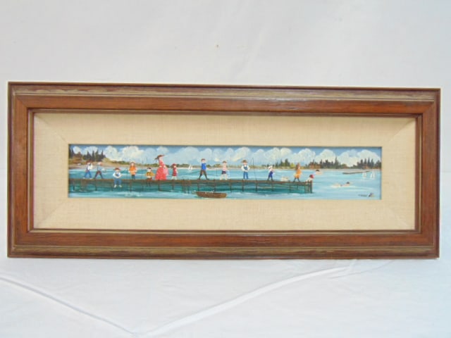 PAINTING, "SUMMER AT THE LAKE",