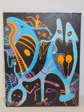 PAINTING, SURREAL FIGURES, SIG
