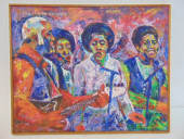 PAINTING, "THE STAPLE SINGERS"