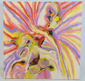 PAINTING, "TWISTED LION", REX