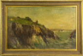 PAINTING, VIEW FROM ROCKY CLIF
