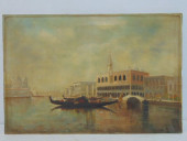 PAINTING, VIEW OF VENICE, SIGN