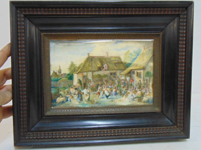 PAINTING, VILLAGE FAIR, D'APRES
