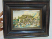 PAINTING, VILLAGE FAIR, D'APRE