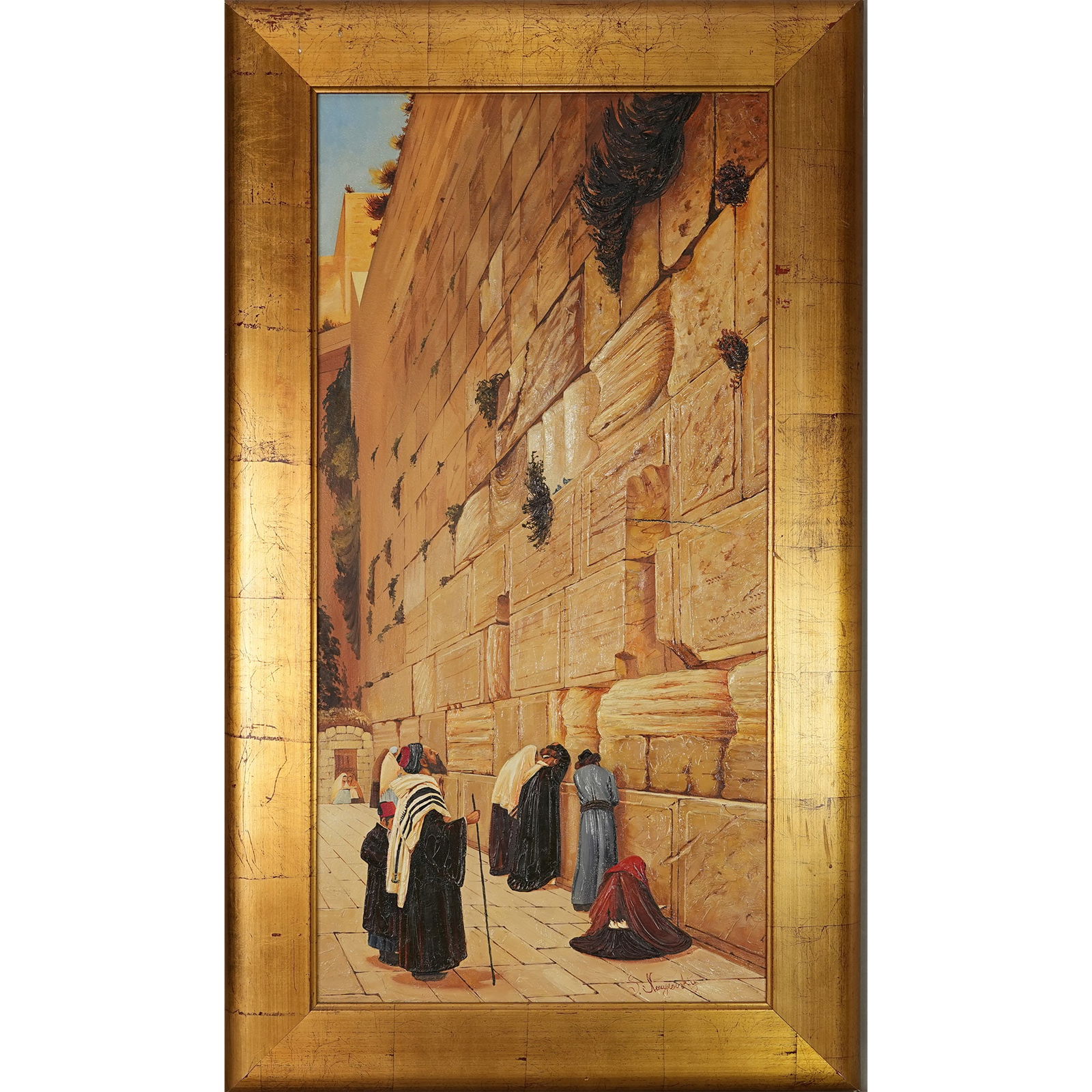 PAINTING, WAILING WALL,