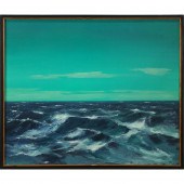 PAINTING, WAVES AT SEA America