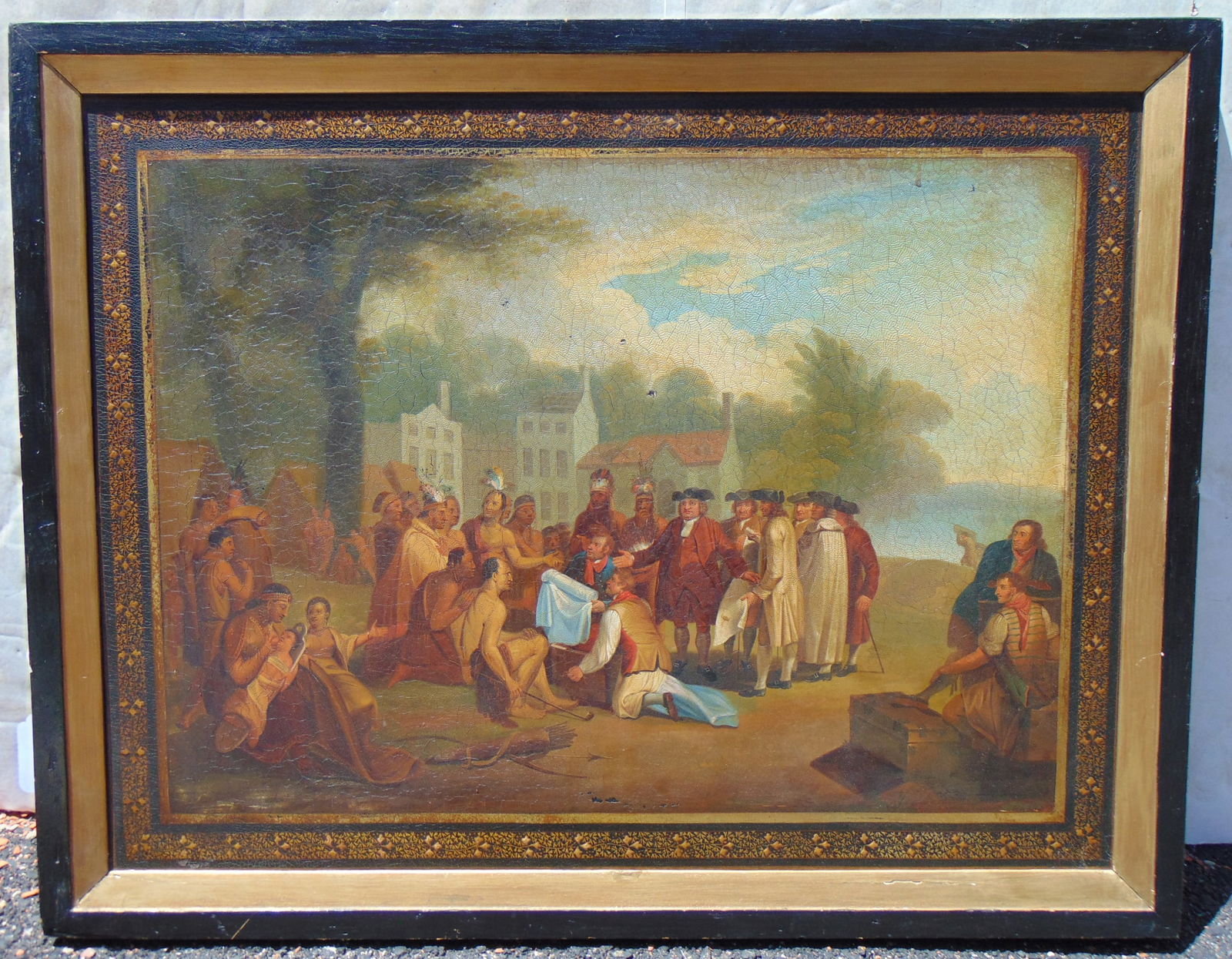 PAINTING, WILLIAM PENN SIGNING