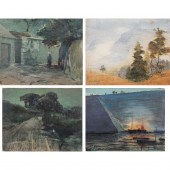 PAINTINGS, KARL SCHMIDT (lot o