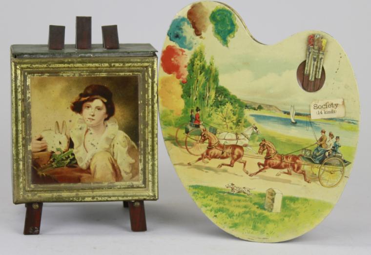 PAINTINGS ON EASEL & ARTISTS