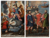 PAINTINGS, SPANISH SCHOOL (18T