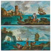 PAINTINGS, VIEWS OF THE BAY OF