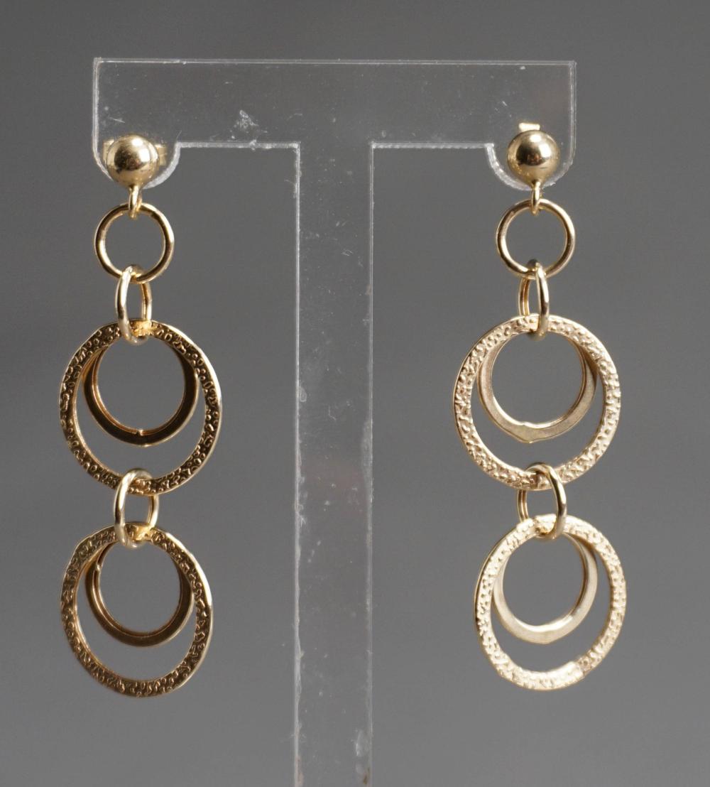 PAIR 14-KARAT YELLOW-GOLD