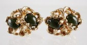 PAIR 14K GOLD DOLAN AND BULLOC