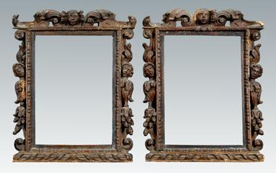 Pair 16th century Italian frames: