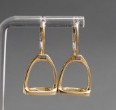 PAIR 18-KARAT YELLOW GOLD EQUE