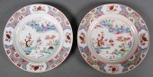 PAIR 18C CHINESE EXPORT FAMILL
