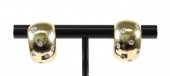 PAIR, 18K YG 0.07CTW DIAMOND H