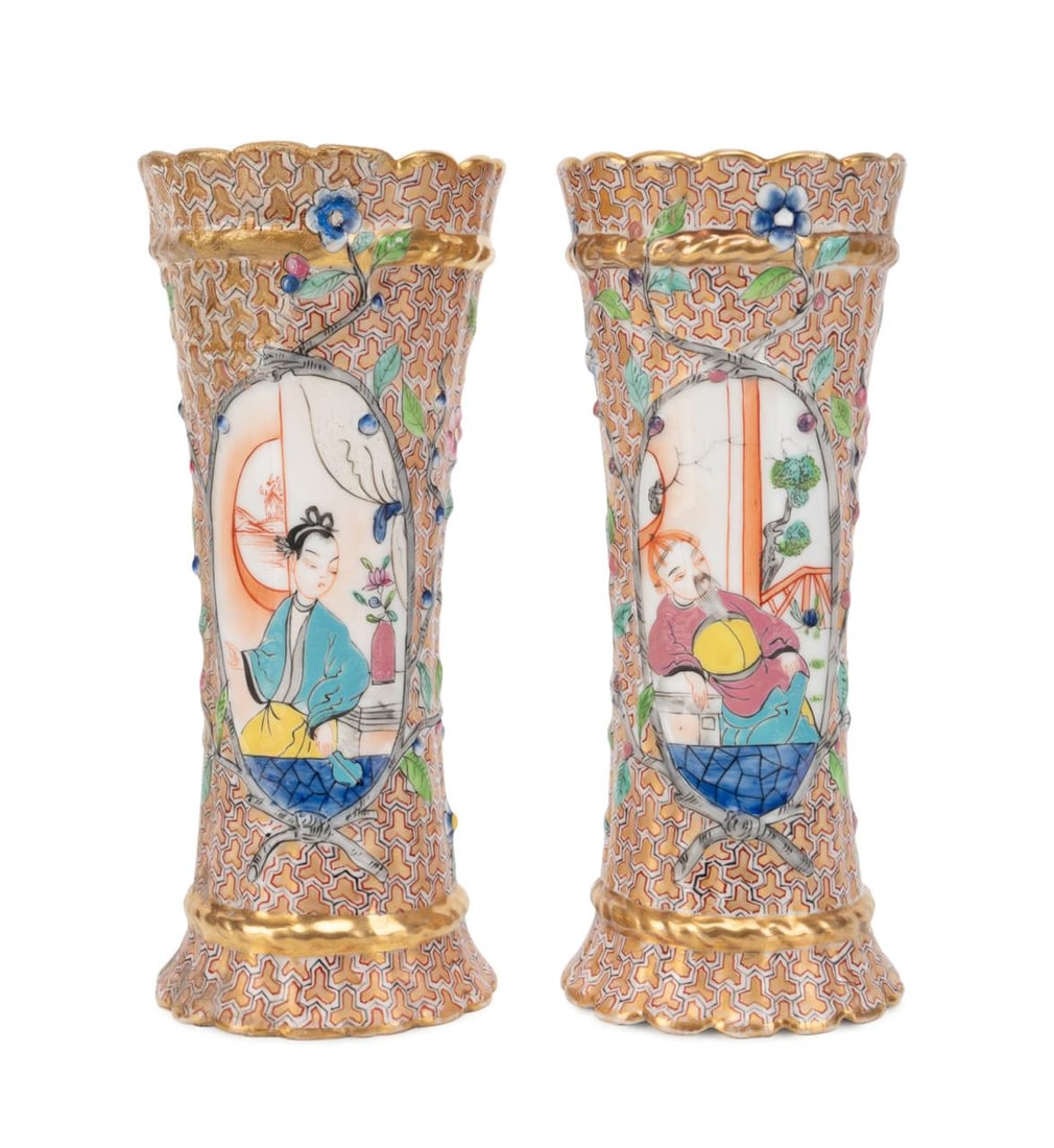 PAIR 18TH C. CHINESE ROSE