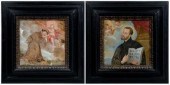 Pair 18th century Italian pain