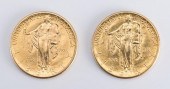 PAIR 1926 GOLD SESQUICENTENNIA