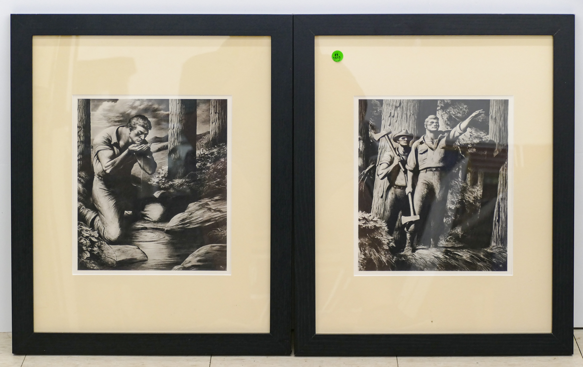 Pair 1930's Paul Bunyan