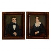 PAIR 19TH C. AMERICAN FOLK ART