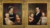 PAIR 19TH C. AMERICAN PORTRAIT