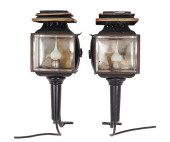 PAIR 19TH C. CARRIAGE LANTERNS