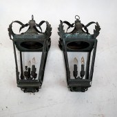 PAIR 19TH C. COACH LANTERNS, C
