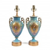 PAIR 19TH C. CONTINENTAL PORCE