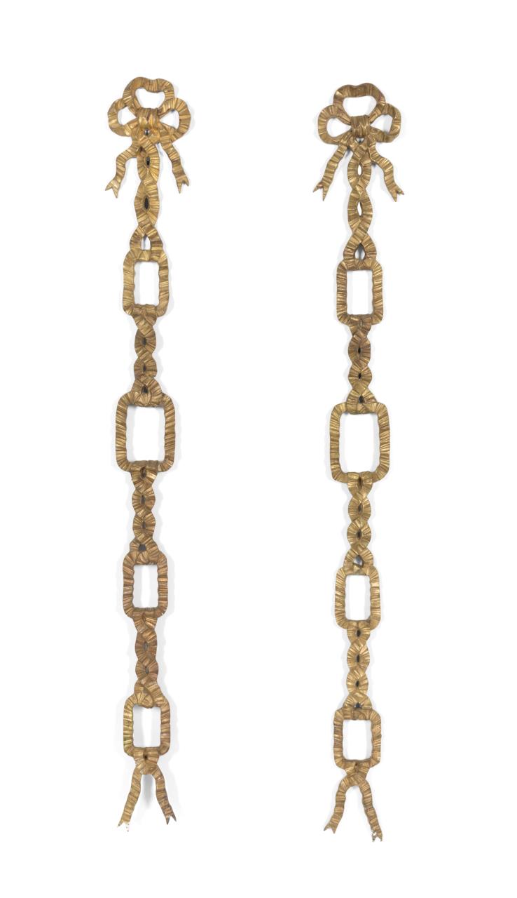 PAIR 19TH C. FRENCH GILT BRONZE
