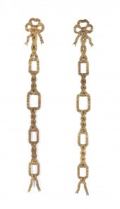 PAIR 19TH C. FRENCH GILT BRONZ