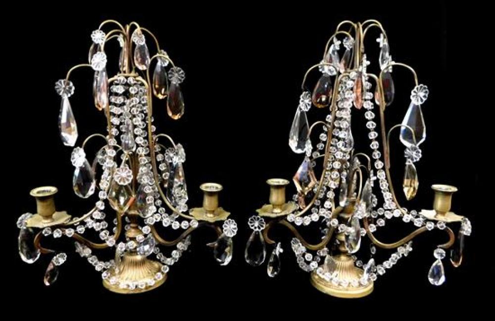 PAIR 19TH C. FRENCH GIRANDOLE