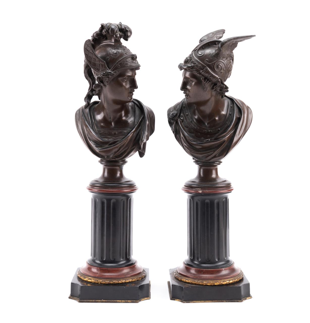 PAIR 19TH C. FRENCH MINERVA &
