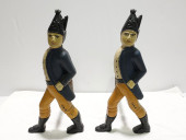 PAIR 19TH C HESSIAN SOLDIER PA