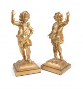 PAIR 19TH C. ITALIAN GILTWOOD