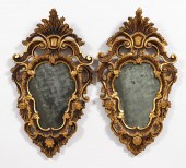 PAIR, 19TH C, ITALIAN GILTWOOD
