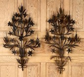 PAIR 19TH C. ITALIAN IRON SCON