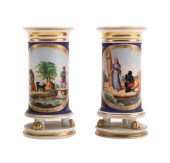 PAIR 19TH C. PARIS PORCELAIN C