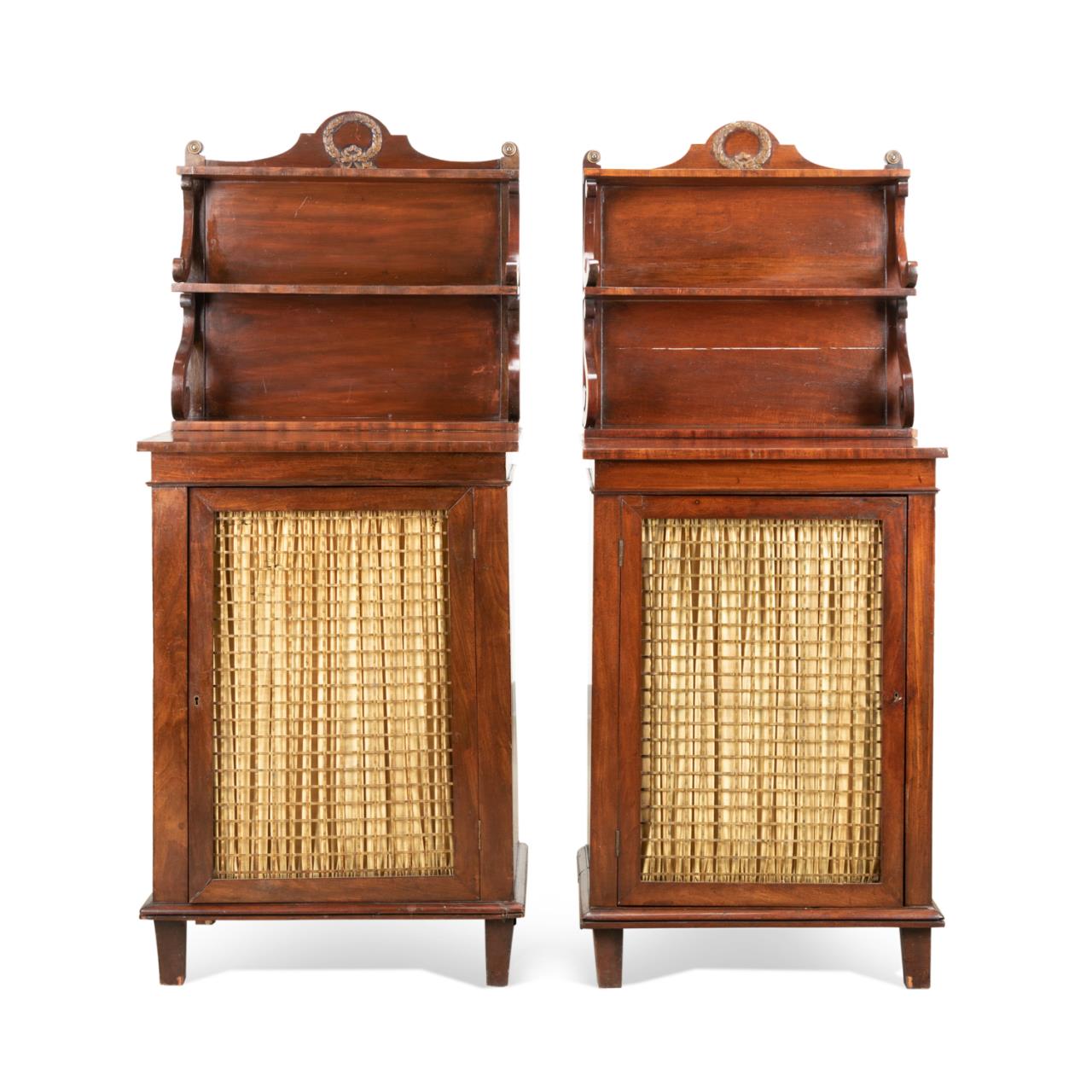 PAIR 19TH C. REGENCY MAHOGANY
