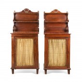 PAIR 19TH C. REGENCY MAHOGANY